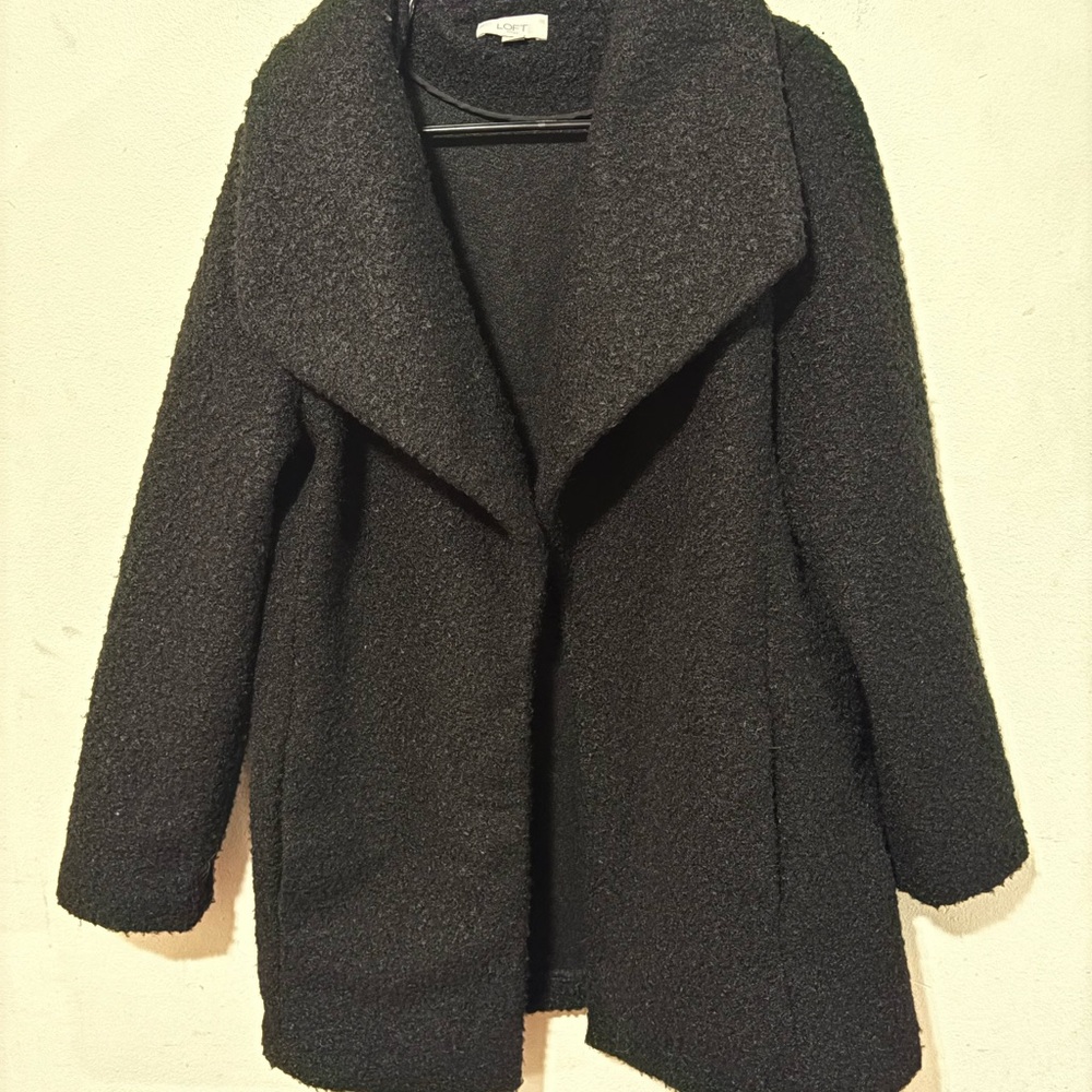 LOFT Black Teddy Jacket
